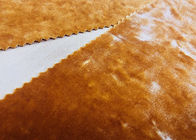 پارچه مخملی میکرو 330GSM / مخمل لباس مخملی نارنجی بافته شده