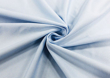 پارچه های 100٪ پلی استر پیراهن پارچه ای بافندگی ساده برای چک های آبی کارگر