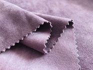 400GSM Stretchy 92٪ پلی استر دو جداره جیر برای لباس Taro Purple