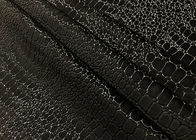 Aligator Pattern Dark Brown Velvet Material 250GSM Taped Super Soft