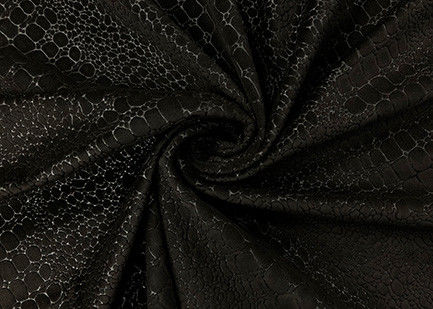 Aligator Pattern Dark Brown Velvet Material 250GSM Taped Super Soft